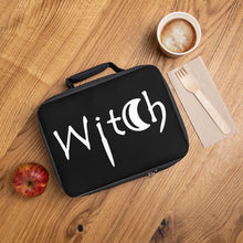Load image into Gallery viewer, Black with the word Witch in white Lunch Bag