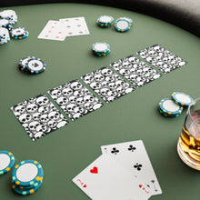 Load image into Gallery viewer, Black and White Skulls Everywhere Poker Cards