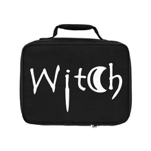 Load image into Gallery viewer, Black with the word Witch in white Lunch Bag