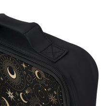 Load image into Gallery viewer, Black and Gold Mystic Night Lunch Bag