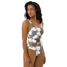 Load image into Gallery viewer, Cute Cats Closeup One-Piece Swimsuit