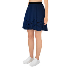 Load image into Gallery viewer, Bats Flying at Night Skater Skirt