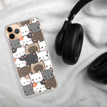 Load image into Gallery viewer, Cute Cats Closeup Clear Case for iPhone®