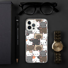 Load image into Gallery viewer, Cute Cats Closeup Clear Case for iPhone®