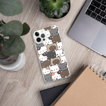 Load image into Gallery viewer, Cute Cats Closeup Clear Case for iPhone®