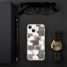 Load image into Gallery viewer, Cute Cats Closeup Clear Case for iPhone®
