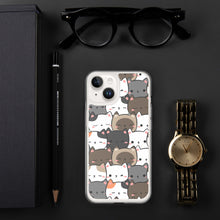 Load image into Gallery viewer, Cute Cats Closeup Clear Case for iPhone®