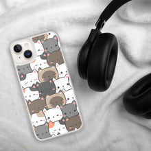 Load image into Gallery viewer, Cute Cats Closeup Clear Case for iPhone®