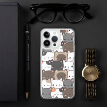 Load image into Gallery viewer, Cute Cats Closeup Clear Case for iPhone®