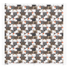 Load image into Gallery viewer, Cute Cats Closeup Recycled polyester fabric