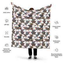 Load image into Gallery viewer, Cute Cats Closeup Recycled polyester fabric