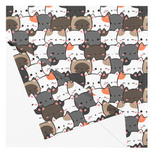 Load image into Gallery viewer, Cute Cats Closeup Recycled polyester fabric