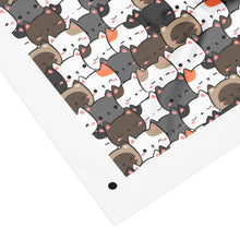 Load image into Gallery viewer, Cute Cats Closeup Recycled polyester fabric