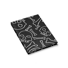 Load image into Gallery viewer, Skull and Bones Journal - Blank Book Size 5 x 7.25
