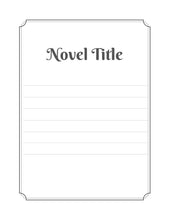 Load image into Gallery viewer, Chapter Notes a Journal for Novel Writing Designed For Authors Make novel editing easy by Keeping all your notes in one place