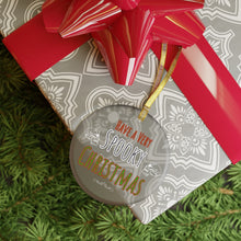 Load image into Gallery viewer, Have a Very Spooky Christmas Glass Ornament