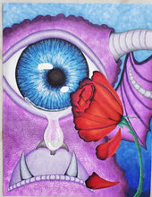 Load image into Gallery viewer, The Sad One Eyed, One Horned, Flying Purple People Eater printable Adult Coloring Page