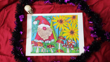 Load image into Gallery viewer, Garden Gnome Signed Print Artwork by The Spooky Cat Lady