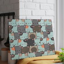 Load image into Gallery viewer, Cute Cats Closeup Glass Cutting Board: Infuse Your Kitchen with Feline Flair! 🐾🍽️