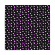Load image into Gallery viewer, Christmas Skulls and Candy Canes black and purple Tablecloth