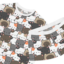 Load image into Gallery viewer, Cute Cats Closeup Women's Short Pajama Set (AOP)