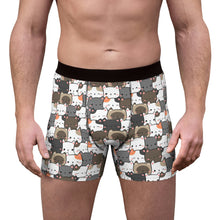 Load image into Gallery viewer, Cute Cats Closeup Men's Boxer Briefs (AOP)