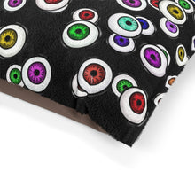 Load image into Gallery viewer, Eyeballs Everywhere Goth Home Decor Pet Bed