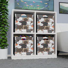 Load image into Gallery viewer, Cute Cats Closeup Felt Storage Box