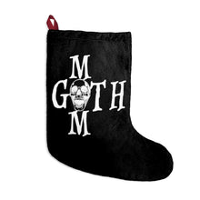 Load image into Gallery viewer, Black Goth Mom and Skull Halloween For Christmas Stockings