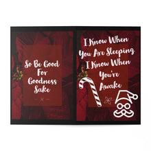 Load image into Gallery viewer, I know when you are sleeping I know when you're awake Christmas Greeting Cards (7 pcs)