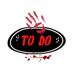 Load image into Gallery viewer, Goth Halloween To Do with Blood planner and journal Sticker sheet