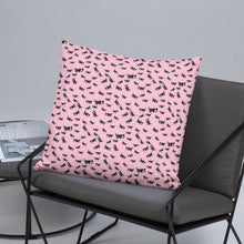 Load image into Gallery viewer, Pastel Goth Skeleton Cats Basic Pillow