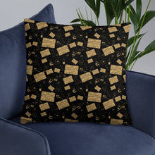 Load image into Gallery viewer, Ouija and Skulls Basic Pillow