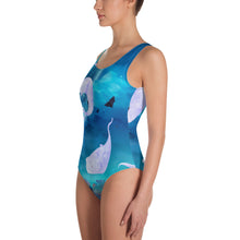 Load image into Gallery viewer, Ghost Cats Halloween One-Piece Swimsuit