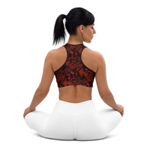 Load image into Gallery viewer, Blood Splatter Padded Sports Bra