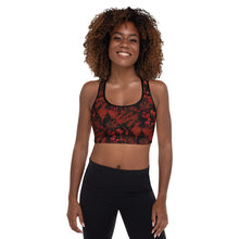 Load image into Gallery viewer, Blood Splatter Padded Sports Bra