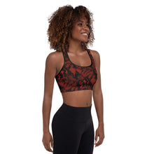 Load image into Gallery viewer, Blood Splatter Padded Sports Bra