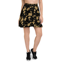 Load image into Gallery viewer, Ouija and Skulls Skater Skirt