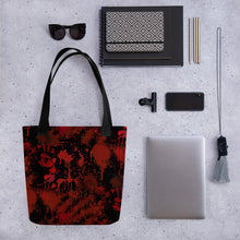 Load image into Gallery viewer, Blood Splatter Horror Tote bag