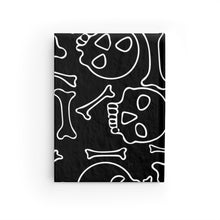 Load image into Gallery viewer, Skull and Bones Journal - Blank Book Size 5 x 7.25