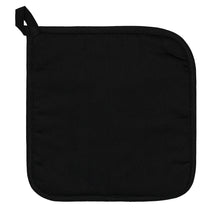 Load image into Gallery viewer, Christmas Skulls and Candy Canes black and purple Potholder with Pocket