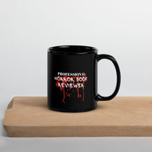 Load image into Gallery viewer, Professional Horror Book Reviewer Black Glossy Coffee Mug
