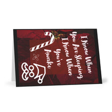 Load image into Gallery viewer, I know when you are sleeping I know when you're awake Christmas Greeting Cards (7 pcs)