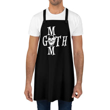 Load image into Gallery viewer, Black Apron with Goth mom and White Skull Apron