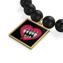 Load image into Gallery viewer, I'll Eat Your Heart Out Matte Onyx Bracelet