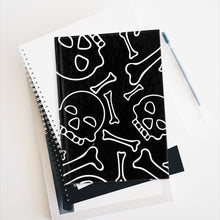 Load image into Gallery viewer, Skull and Bones Journal - Blank Book Size 5 x 7.25