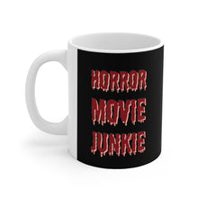 Load image into Gallery viewer, Horror Movie Junkie Ceramic Mug 11oz Great Gift For Horror Fans
