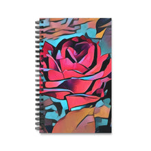 Load image into Gallery viewer, Abstract Rose Spiral Journal – Your Perfect Companion for Creativity and Organization! Size 5 x 8