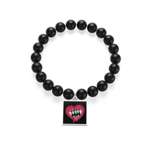 Load image into Gallery viewer, I'll Eat Your Heart Out Matte Onyx Bracelet