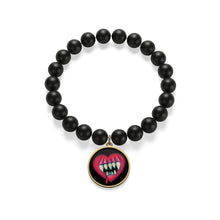 Load image into Gallery viewer, I'll Eat Your Heart Out Matte Onyx Bracelet
